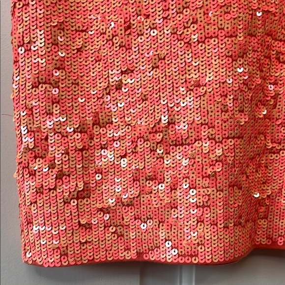 J. Crew Peach Sequin Tank Top with Rounded Neckline - Size XS - Picture 11 of 13